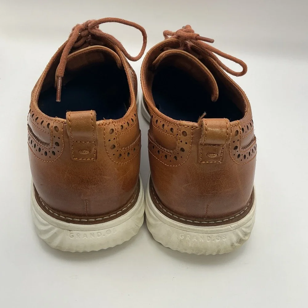 Cole Haan Original Grand Wingtip Oxford British Tan Leather Mens Shoes C28930
